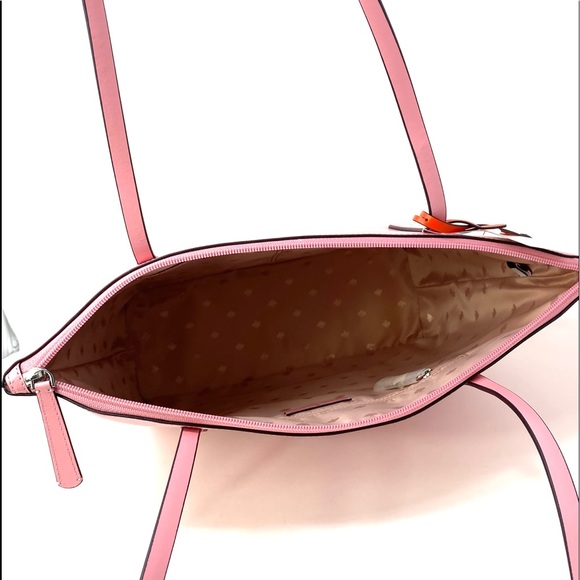 Kate ♠️Spade Large Women’s Tote Zina Leather Pink - Picture 6 of 10